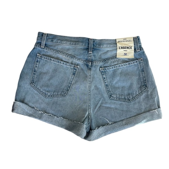 L'AGENCE Blue Jean Shorts - Picture 2 of 2